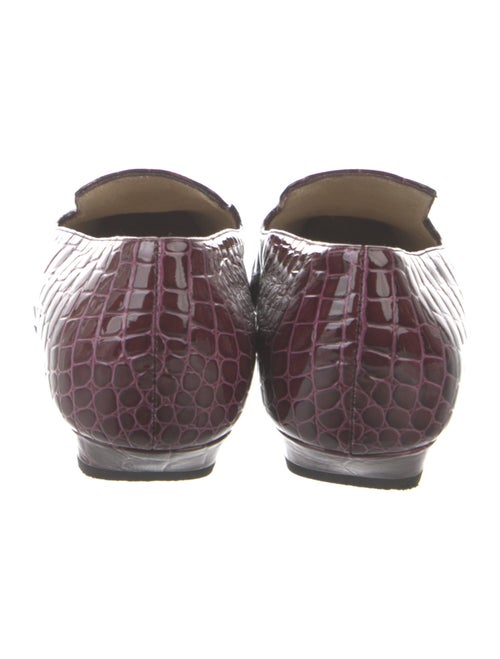 Khaite Embossed Leather Animal Print Flats