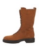 Khaite Suede Combat Boots