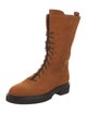 Khaite Suede Combat Boots