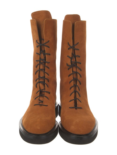 Khaite Suede Combat Boots