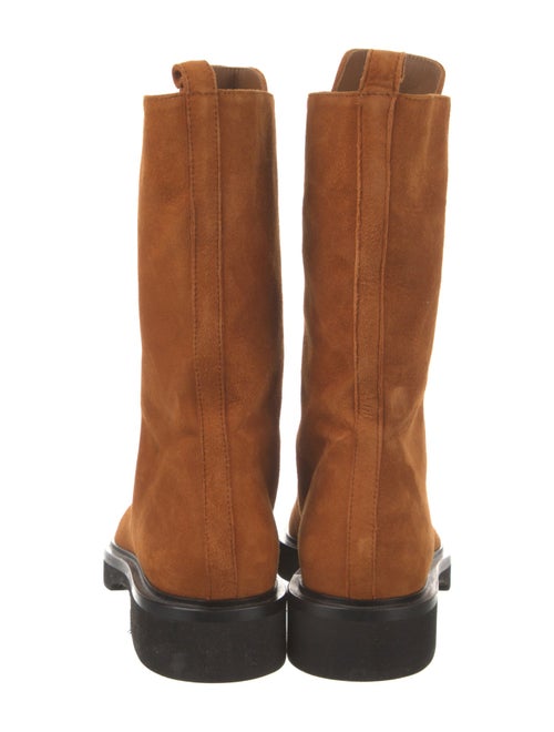 Khaite Suede Combat Boots