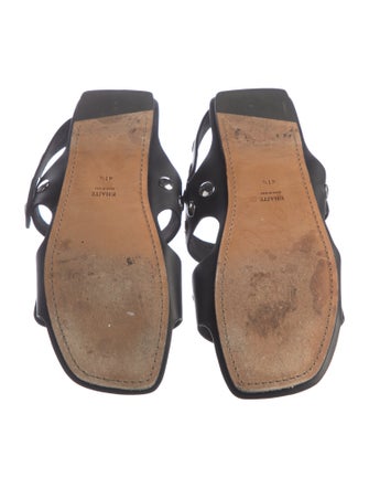 Khaite Leather Studded Accents Mary Jane Flats