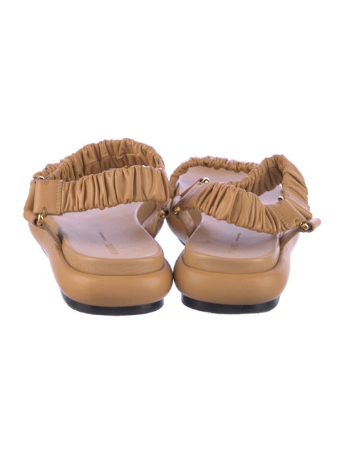 Khaite Leather Slingback Sandals