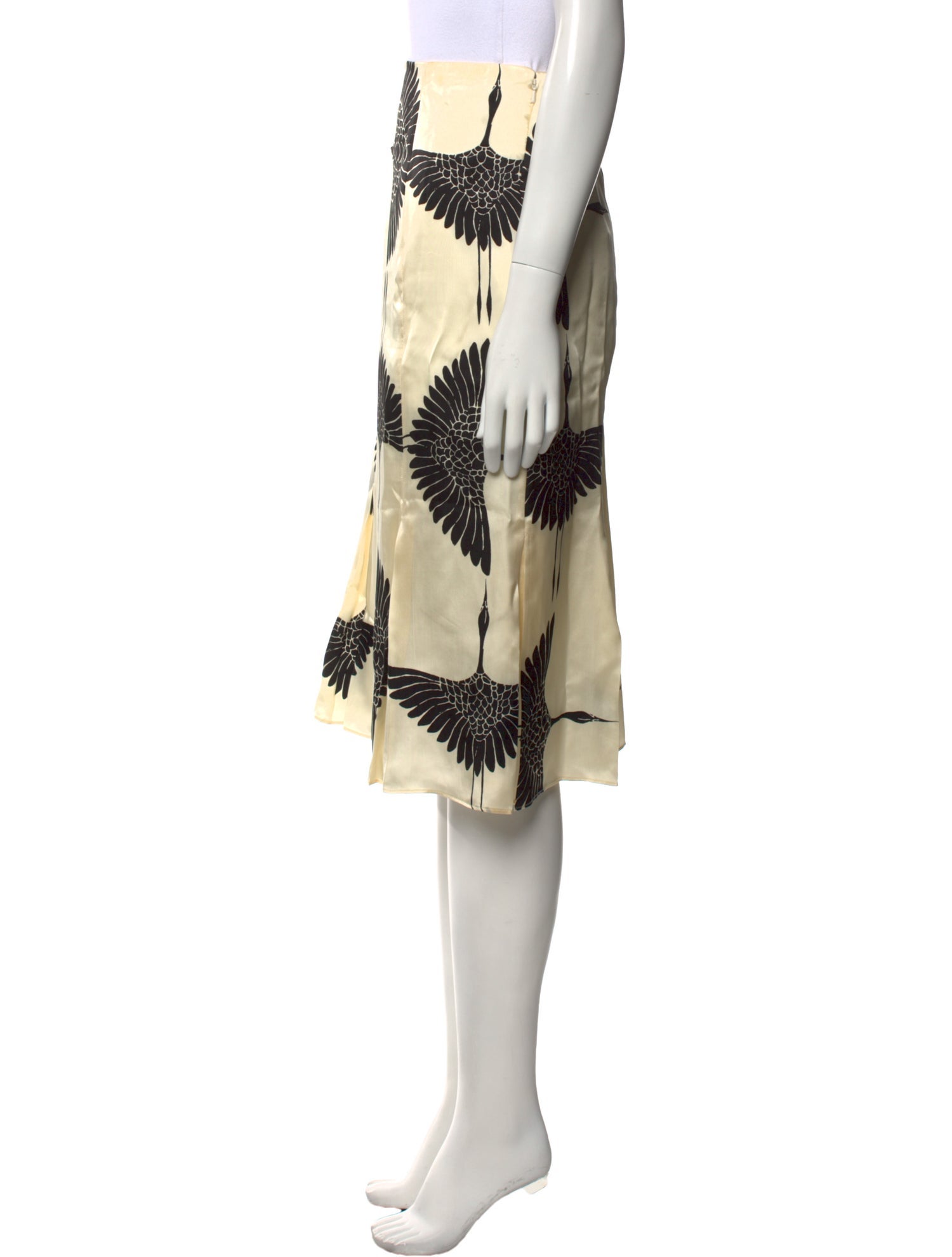 Khaite Printed Knee-Length Skirt