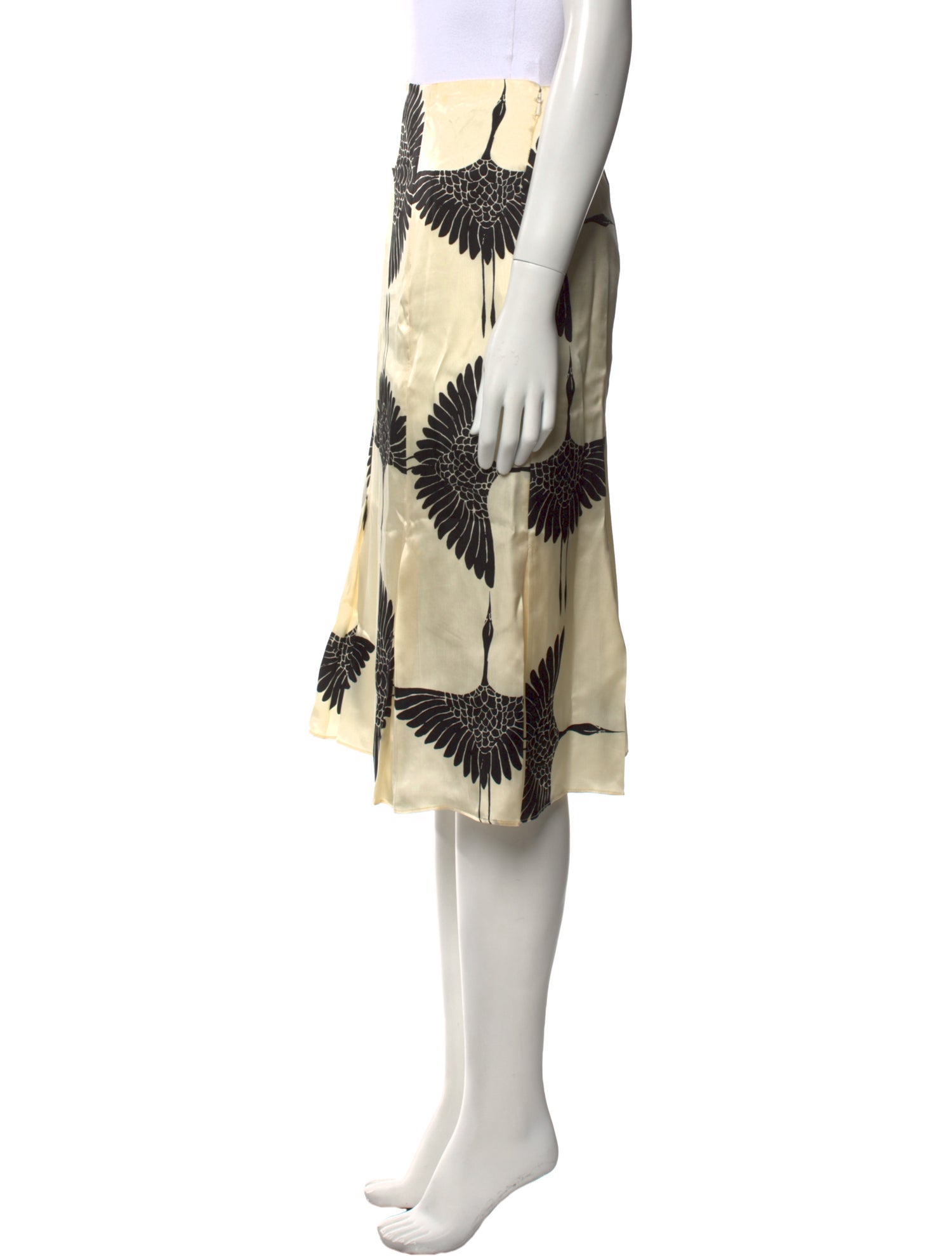 Khaite Printed Knee-Length Skirt w/ Tags