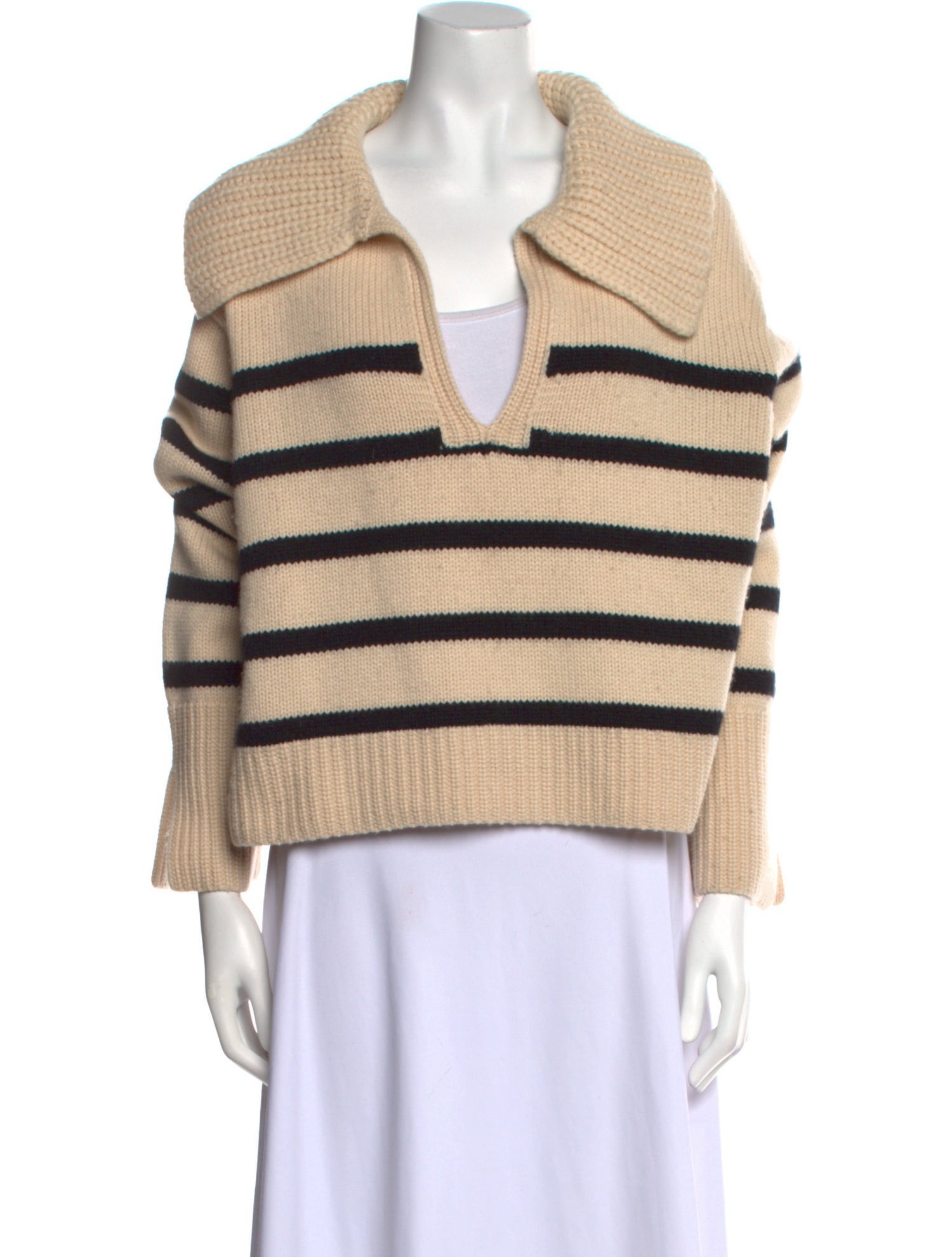Khaite Cashmere Striped Sweater
