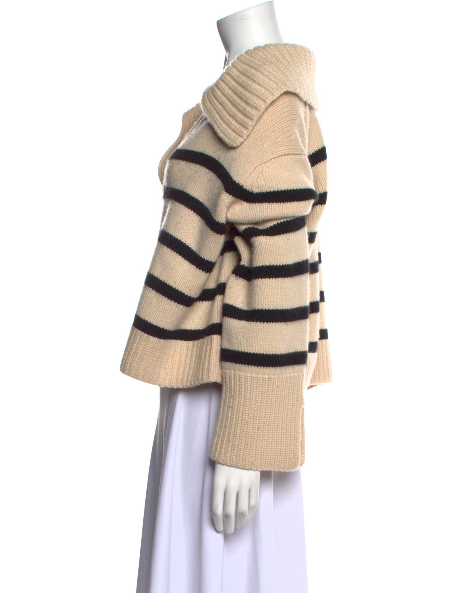 Khaite Cashmere Striped Sweater