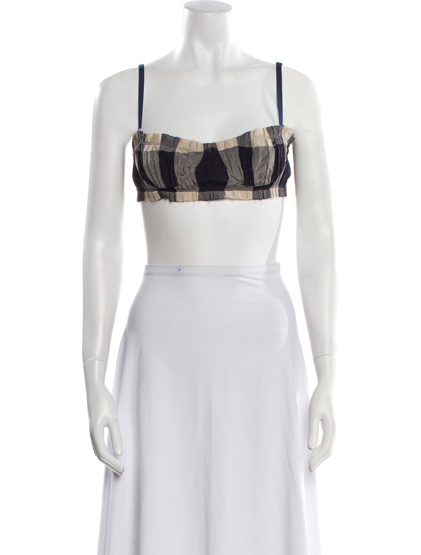 Khaite Silk Printed Crop Top