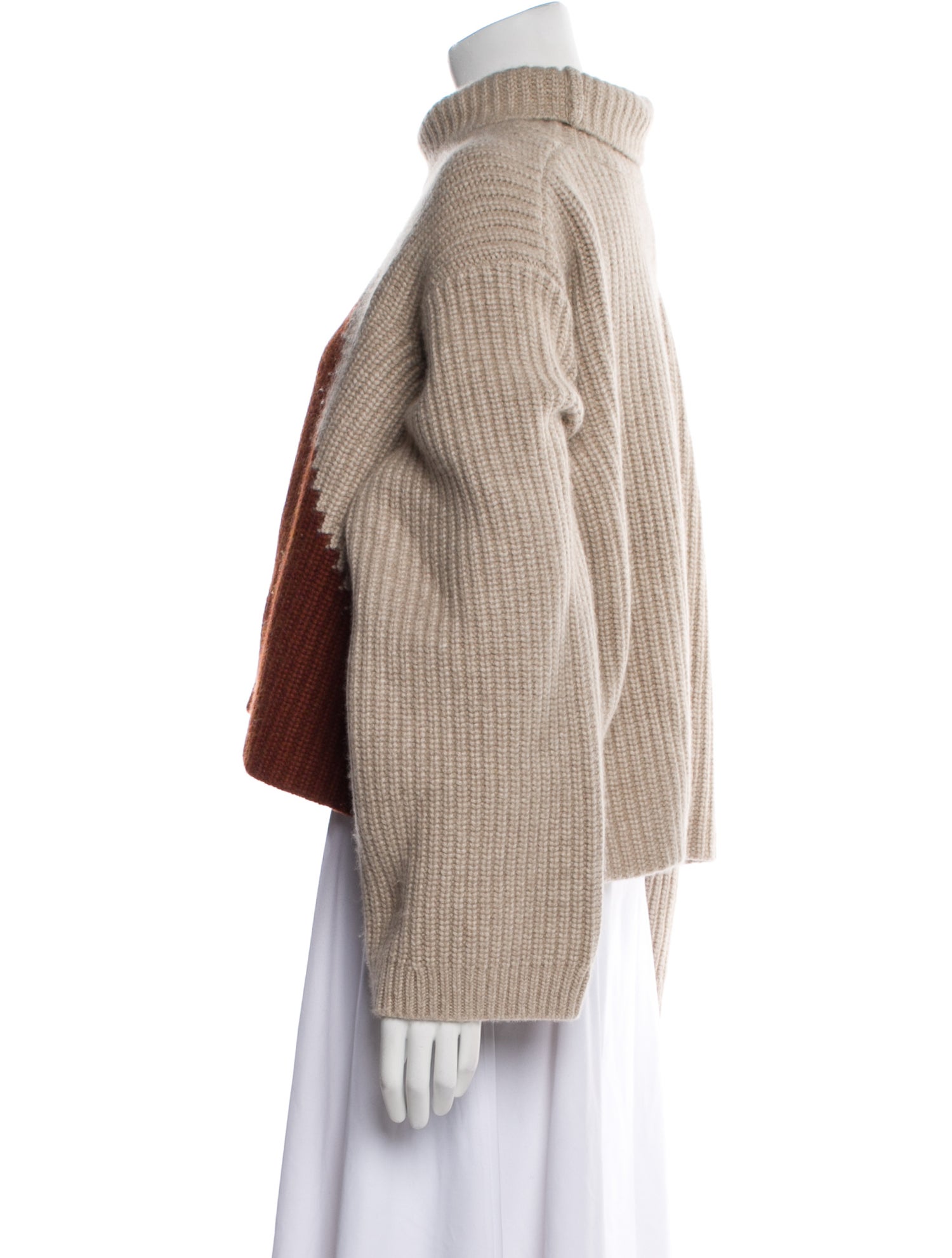 Khaite Cashmere Colorblock Pattern Sweater