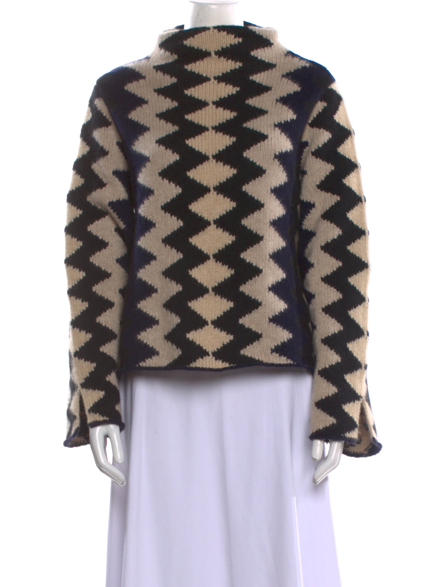 Khaite Cashmere Printed Sweater