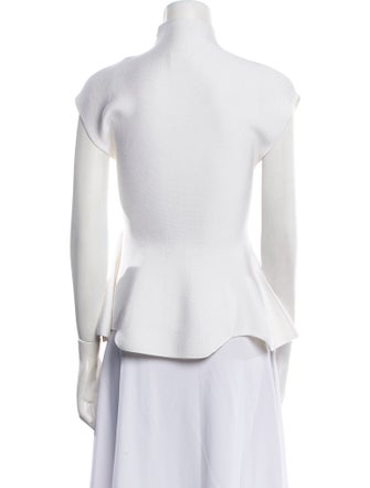 Khaite Mock Neck Short Sleeve Top