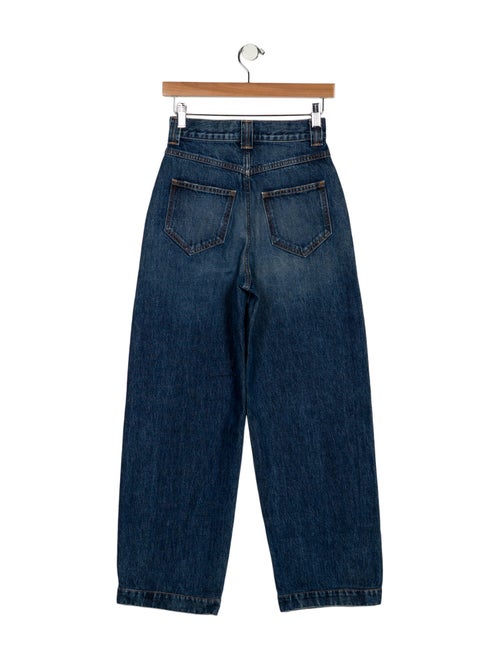 Khaite High-Rise Wide Leg Jeans