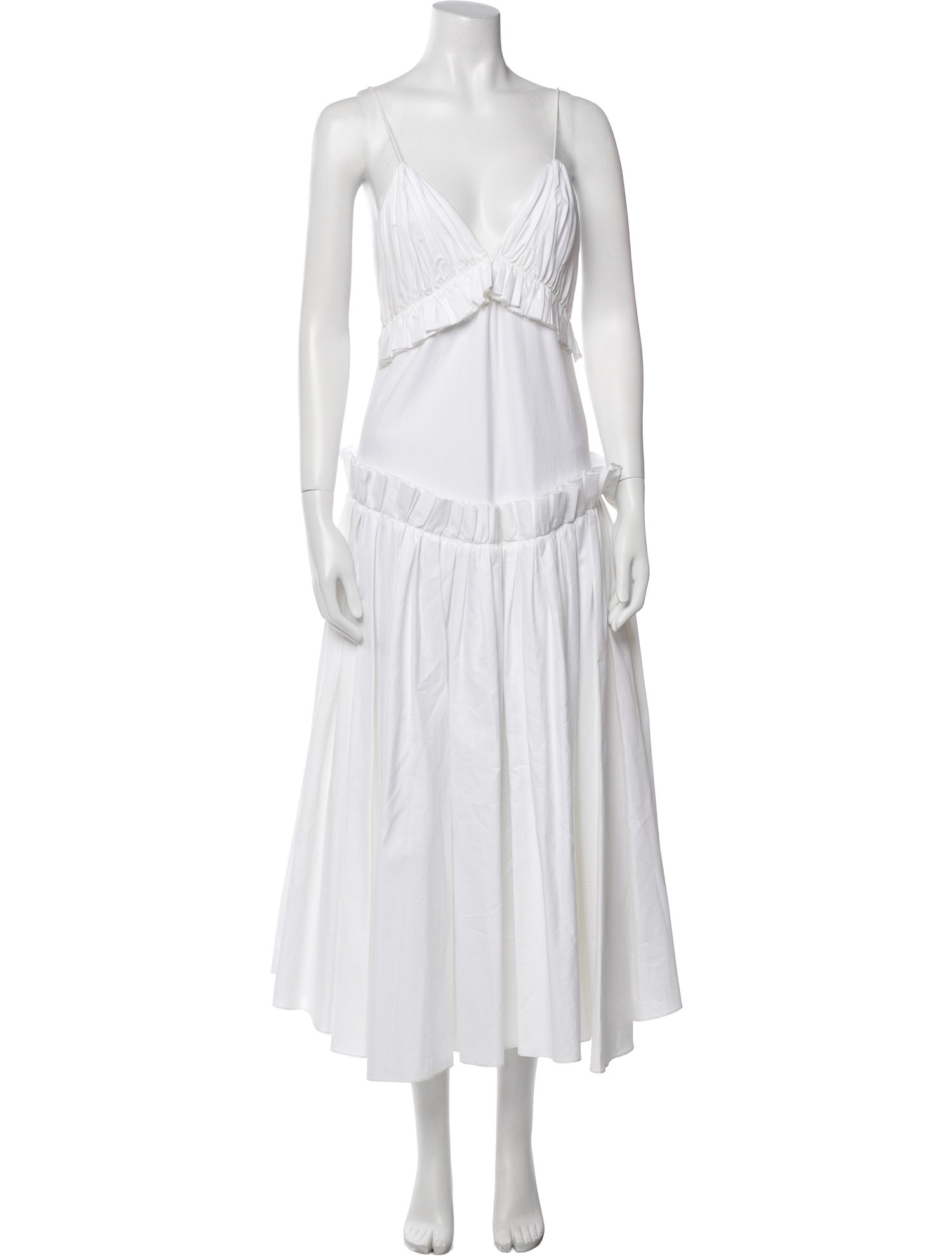 Khaite V-Neck Long Dress