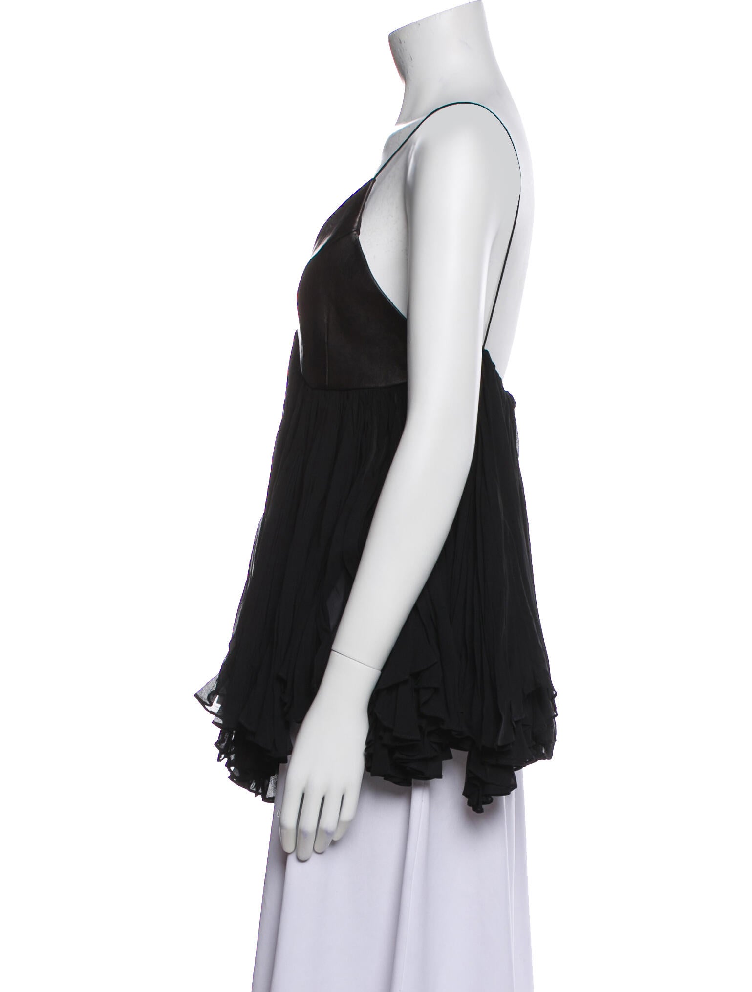 Khaite Lambskin V-Neck Top