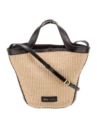 Khaite Raffia Top Handle Bag
