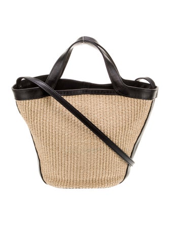 Khaite Raffia Top Handle Bag