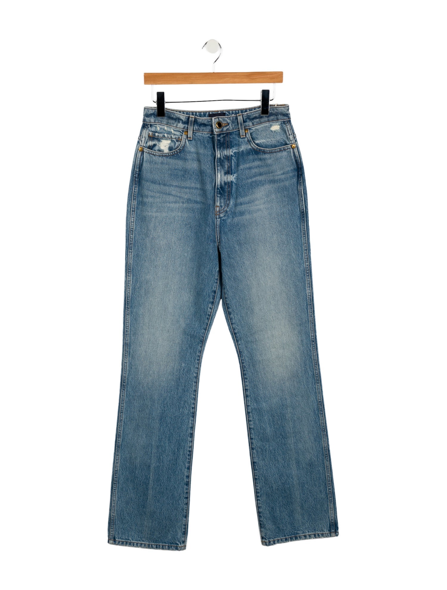 Khaite High-Rise Straight Leg Jeans w/ Tags