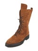 Khaite Suede Combat Boots
