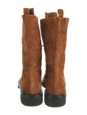 Khaite Suede Combat Boots
