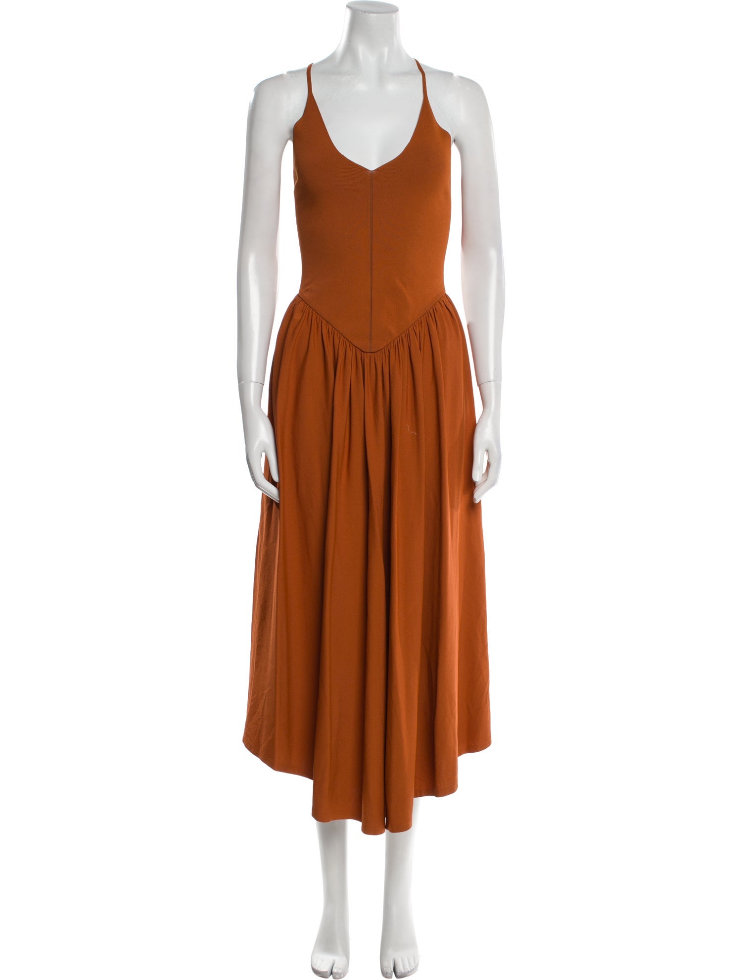 Khaite V-Neck Long Dress