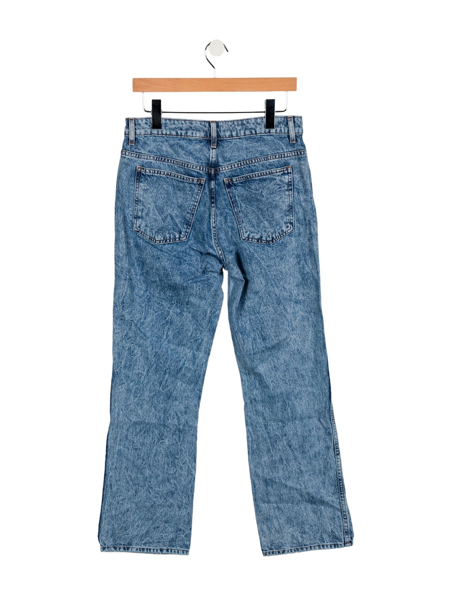 Khaite Mid-Rise Wide Leg Jeans