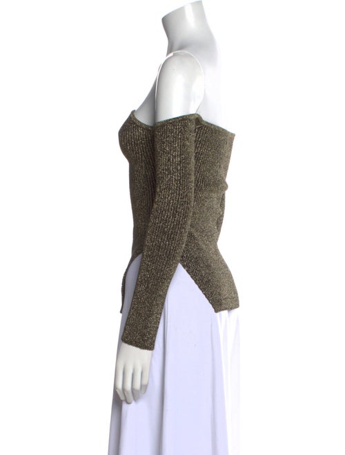 Khaite Printed Off-The-Shoulder Top