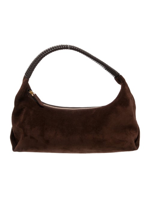 Khaite Suede Top Handle Bag