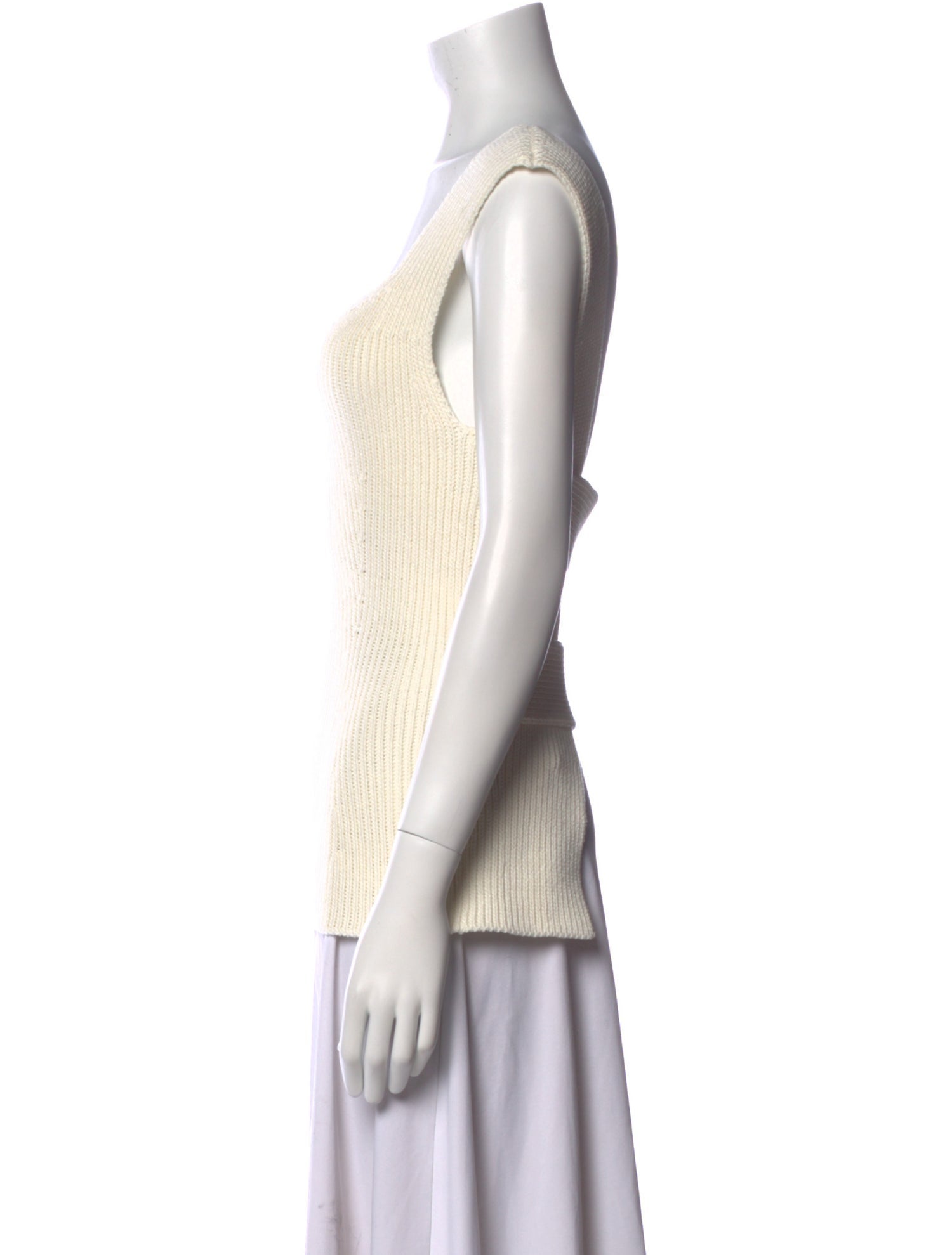 Khaite V-Neck Sleeveless Top