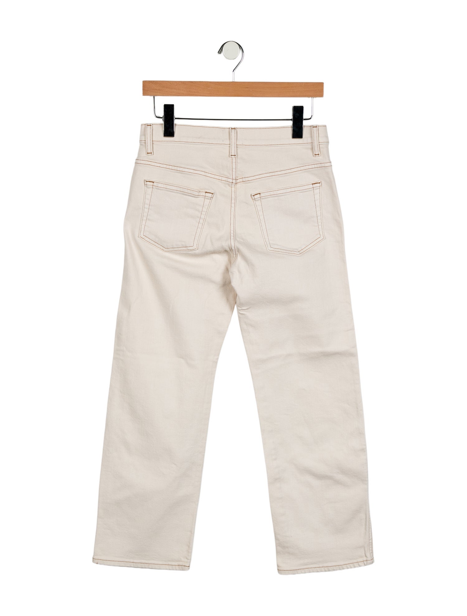 Khaite Mid-Rise Straight Leg Jeans