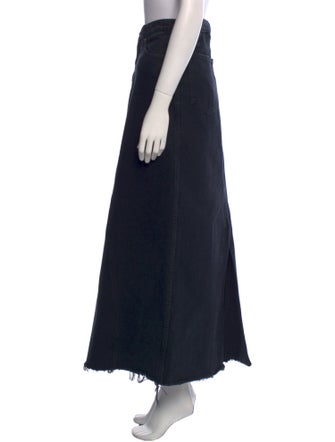 Khaite Raw-Edge Trim Midi Length Skirt