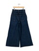 Khaite Mid-Rise Wide Leg Jeans