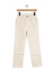 Khaite High-Rise Straight Leg Jeans