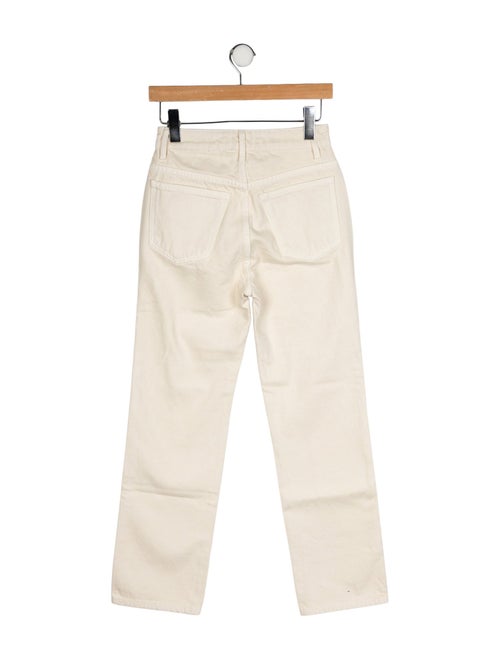 Khaite High-Rise Straight Leg Jeans