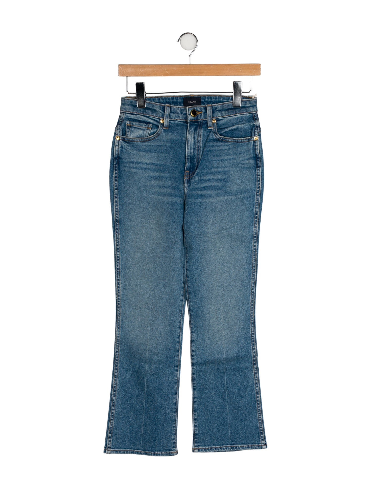 Khaite Mid-Rise Straight Leg Jeans w/ Tags