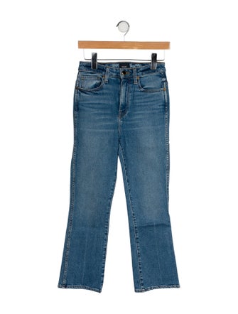 Khaite High-Rise Straight Leg Jeans