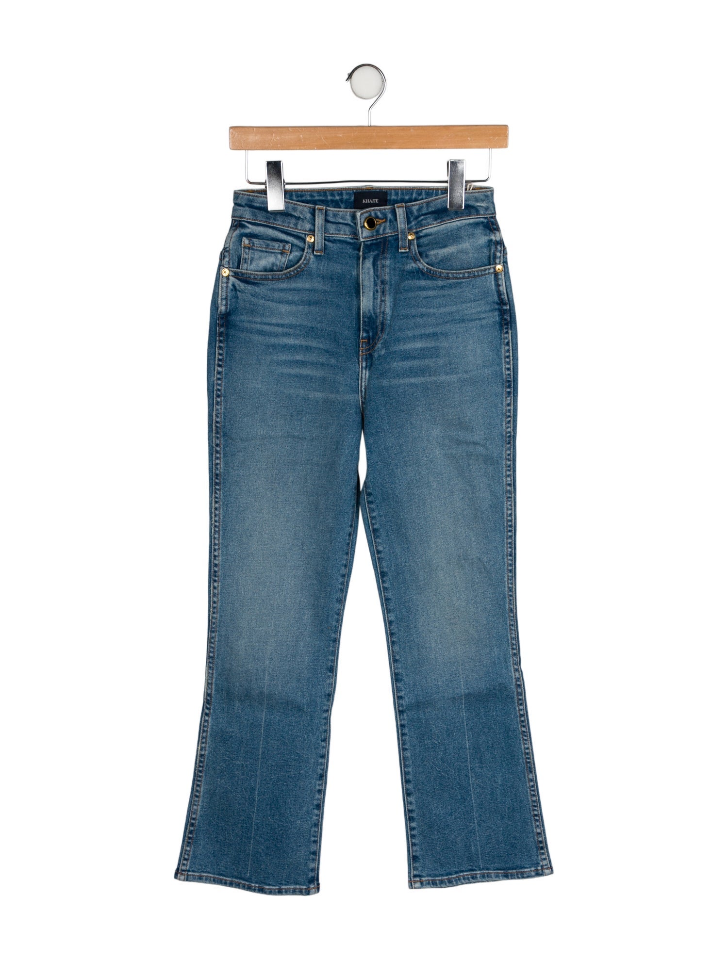 Khaite Mid-Rise Straight Leg Jeans w/ Tags