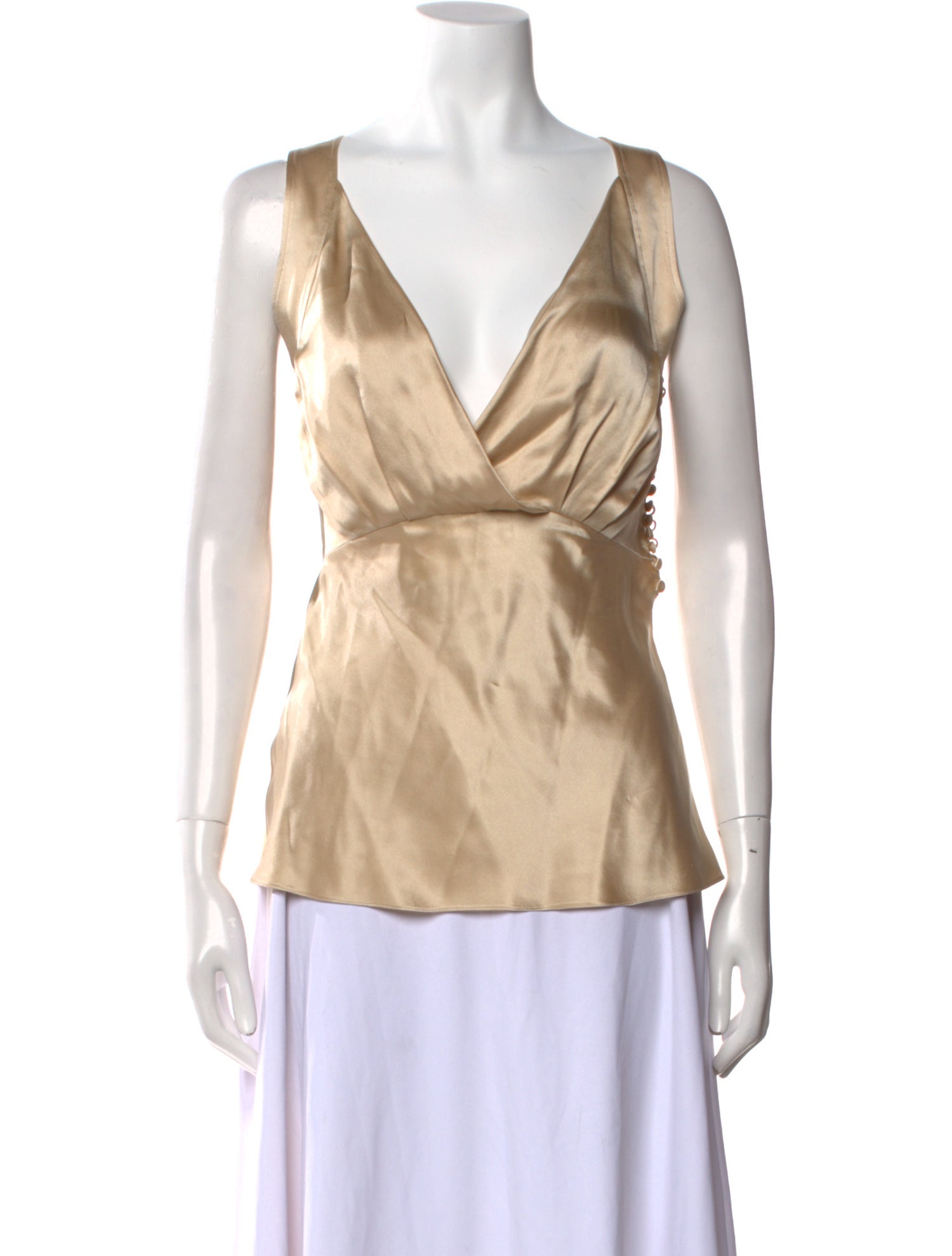 Khaite Silk V-Neck Blouse