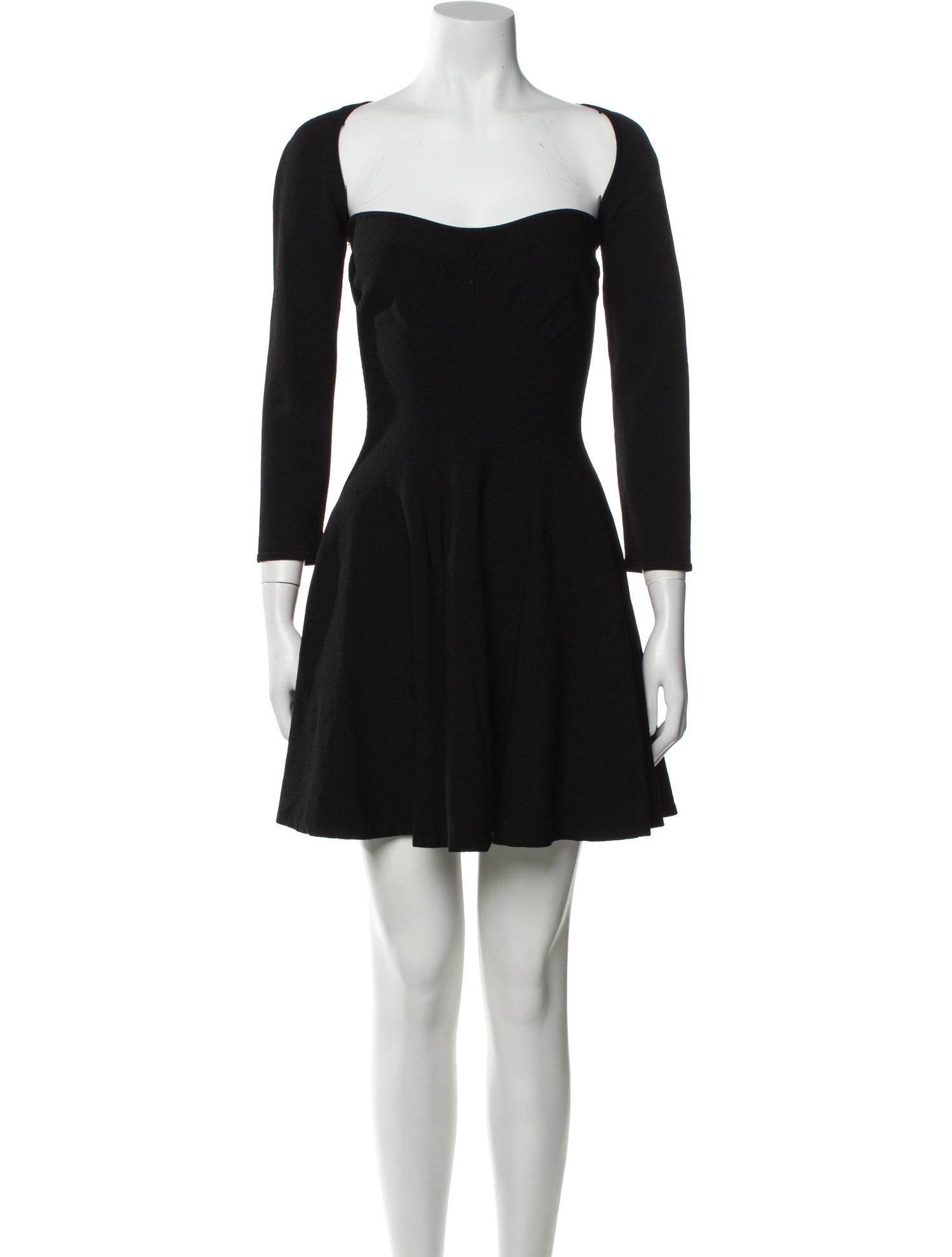 Khaite Square Neckline Knee-Length Dress