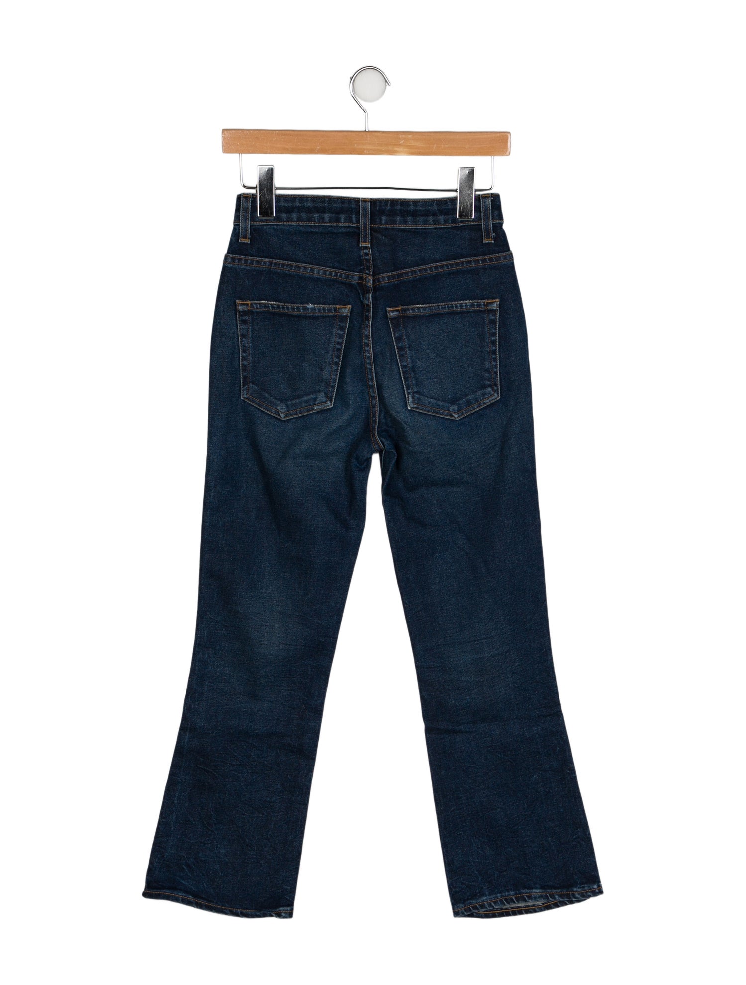 Khaite Mid-Rise Straight Leg Jeans