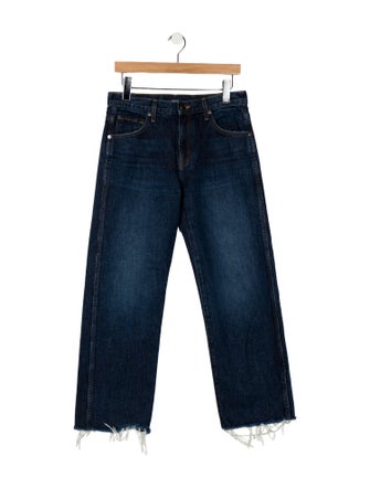 Khaite Mid-Rise Wide Leg Jeans