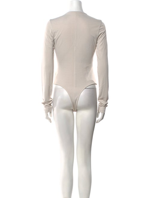 Khaite Crew Neck Long Sleeve Bodysuit