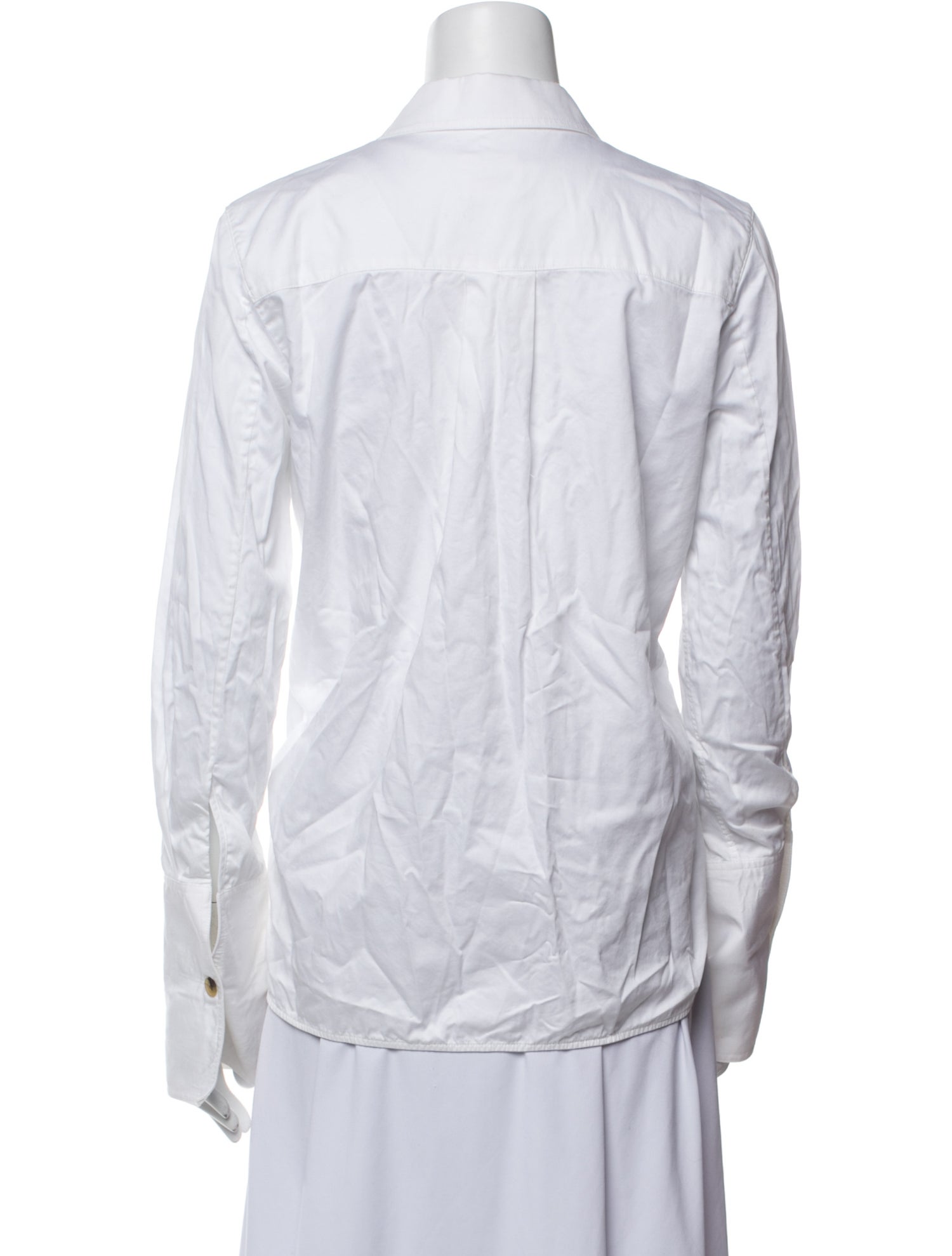 Khaite Long Sleeve Button-Up Top