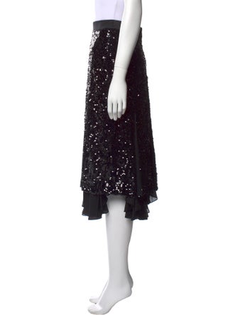 Khaite Sequin Midi Length Skirt