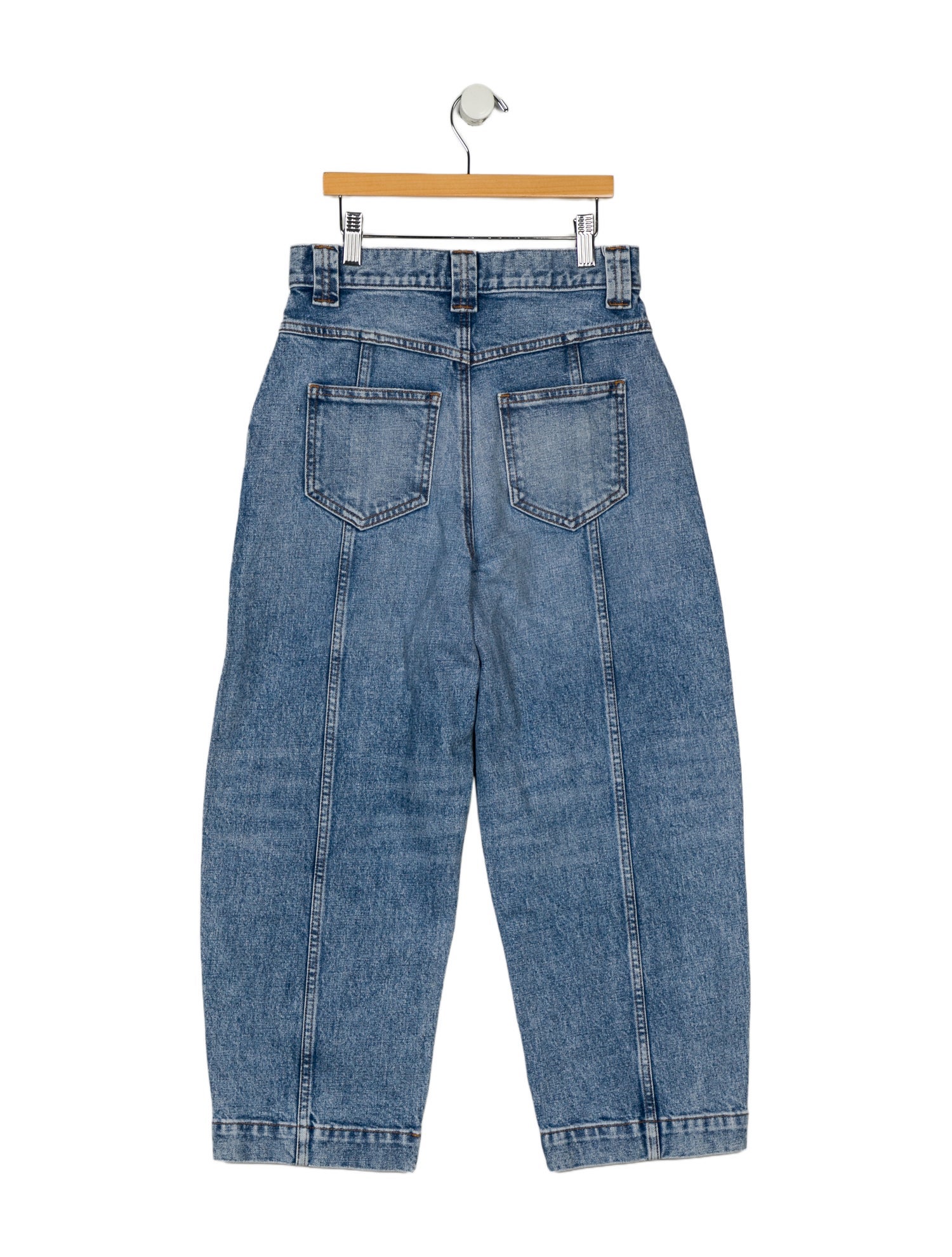Khaite High-Rise Straight Leg Jeans