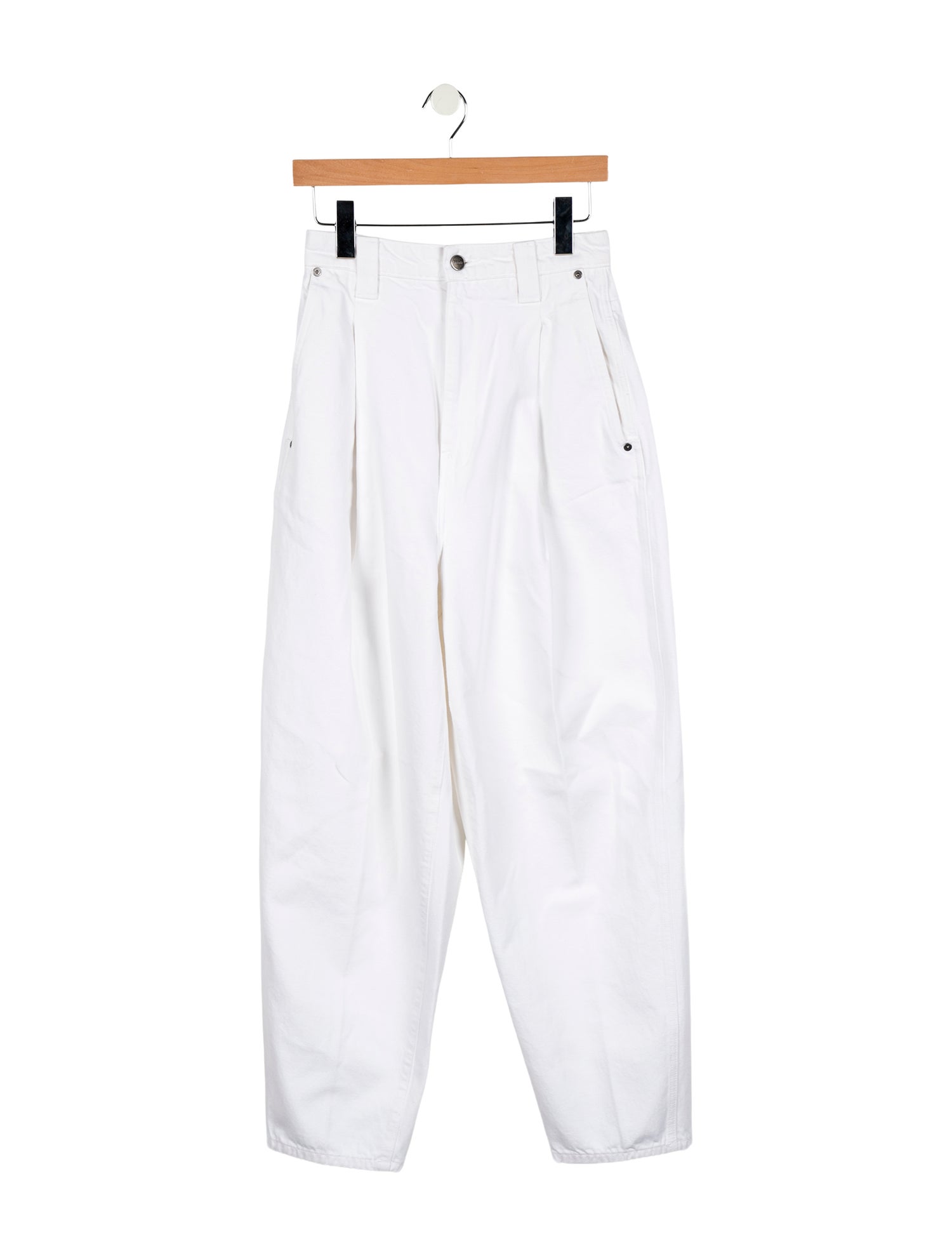 Khaite High-Rise Straight Leg Jeans