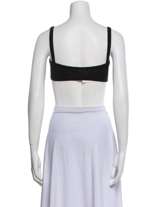 Khaite Cashmere Square Neckline Crop Top