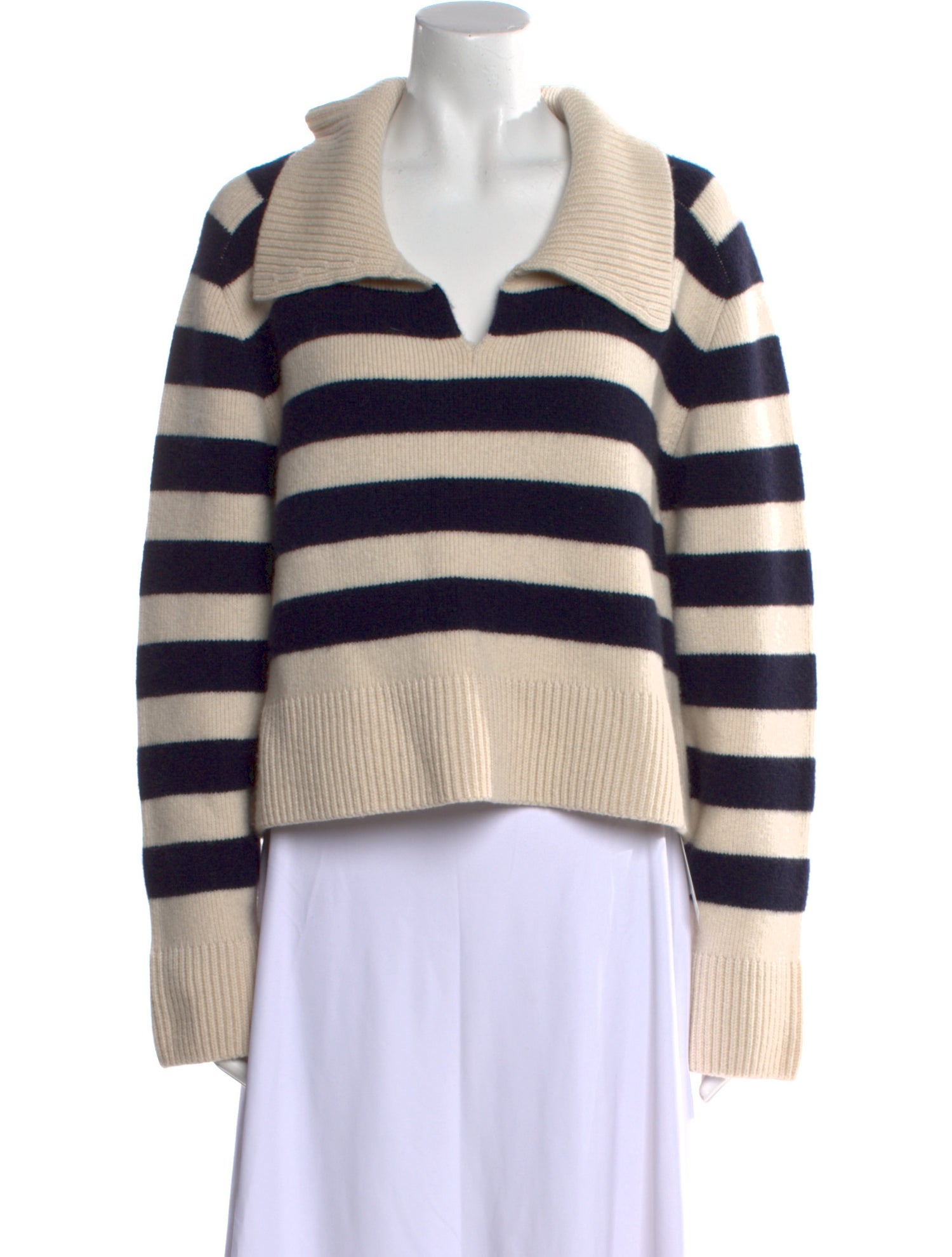 Khaite Cashmere Striped Sweater