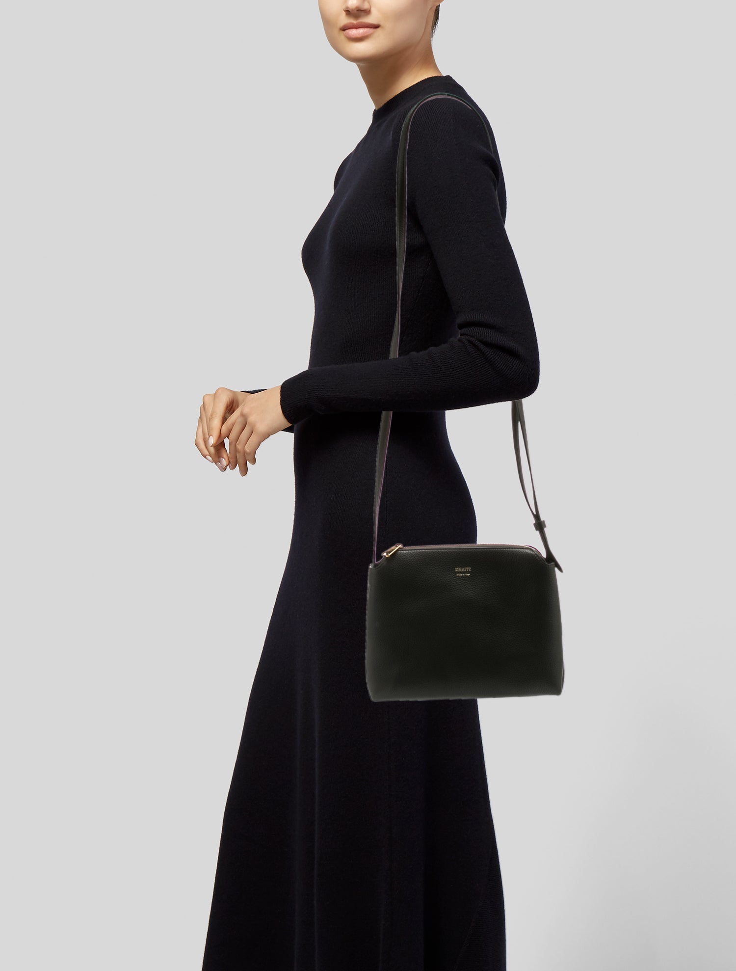 Khaite Leather Messenger Bag