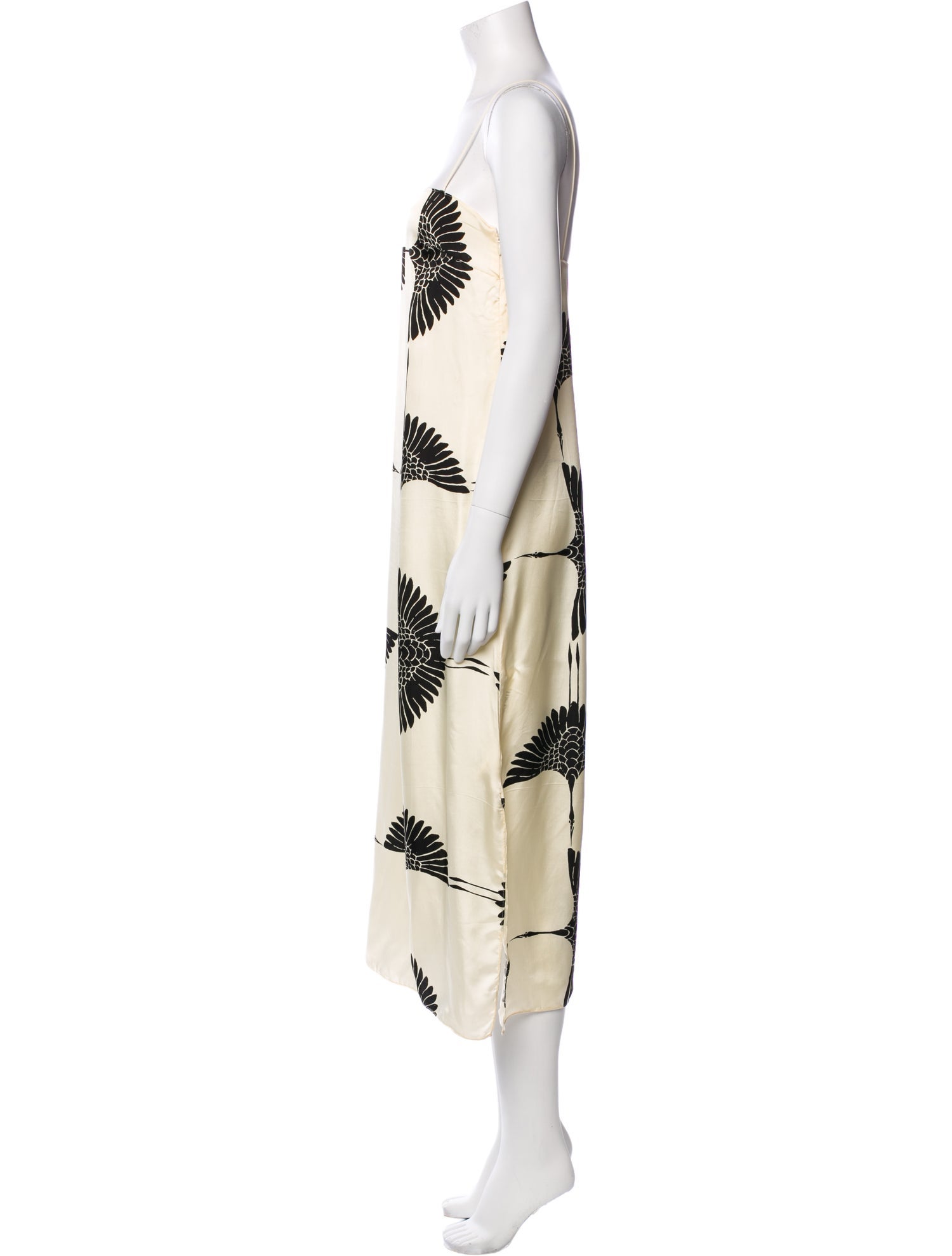 Khaite Graphic Print Long Dress