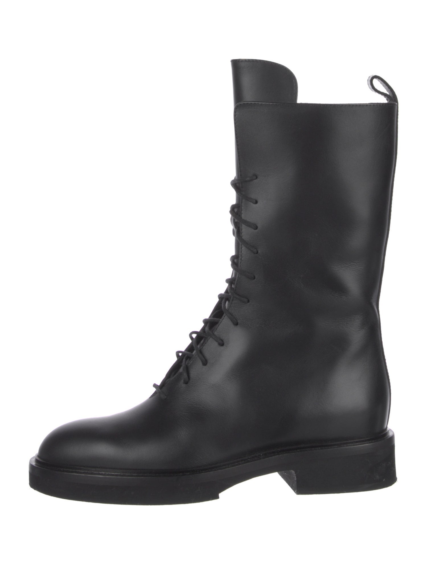 Khaite Leather Combat Boots